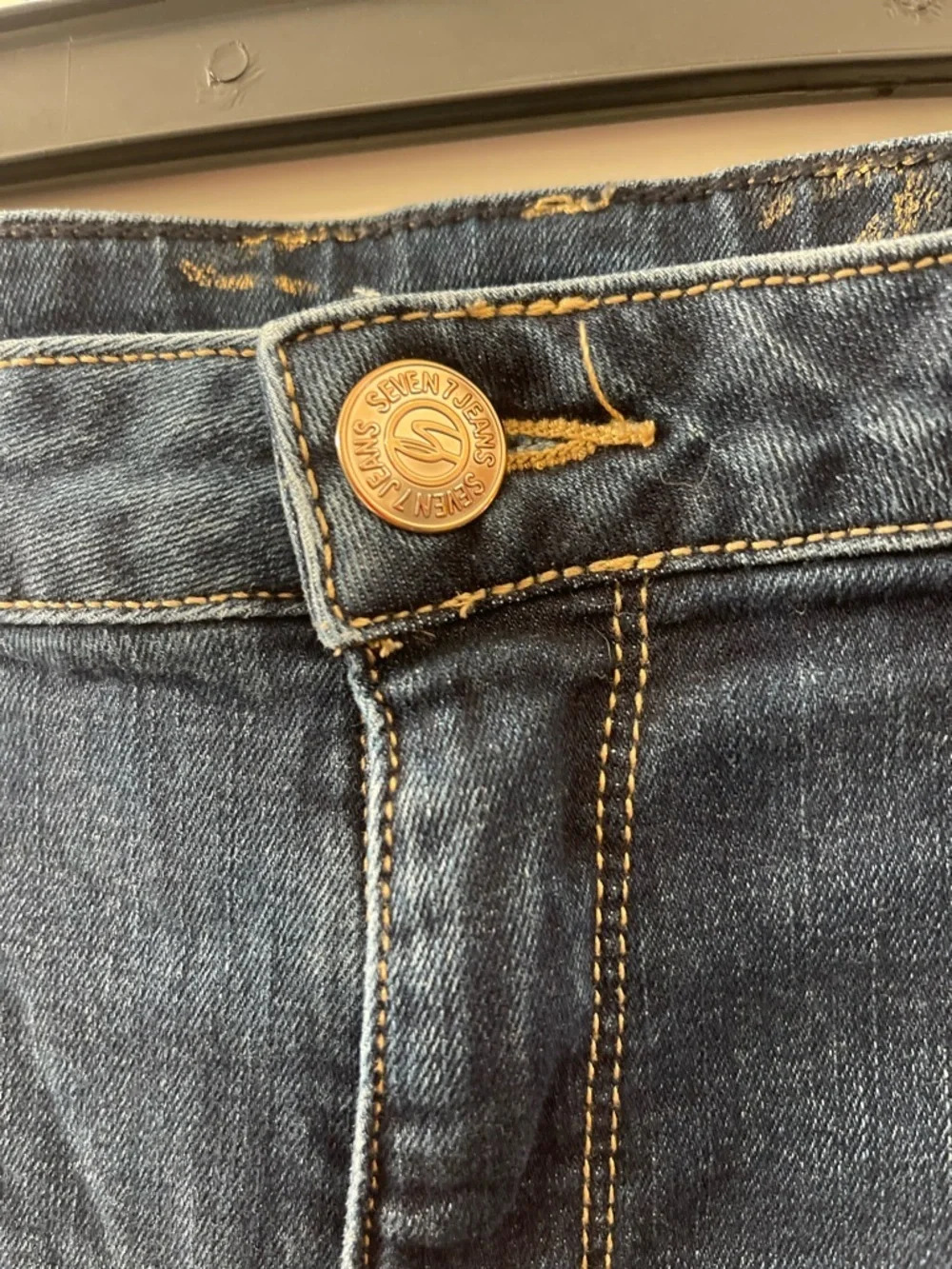 Seven7 Dark Blue Denim weekend Jean Shorts